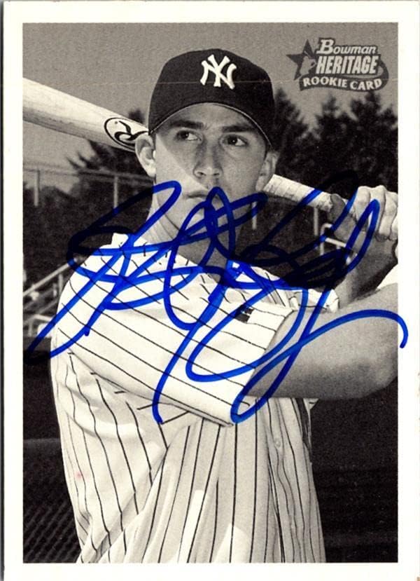 John-Ford Griffin aláírt Baseball Kártya (New York Yankees, JZ) 2001 Bowman Örökség Újonc 318 - Baseball