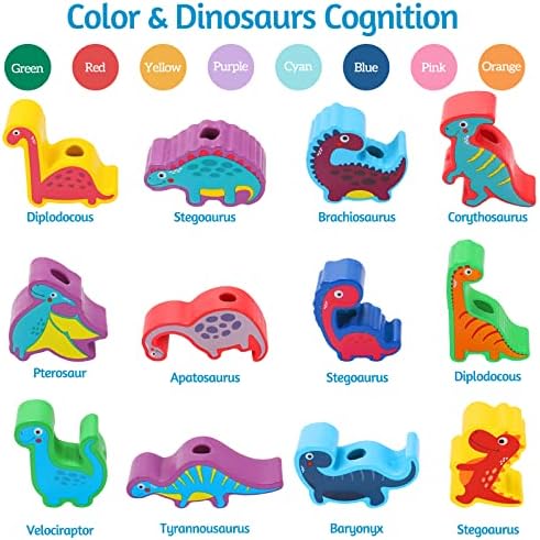 Fa Egymásra Dinoszaurusz Játékok Gyerekeknek 3-5 - Dino Illesztése Gyöngyök a Kisgyermekek 1-3 - SZÁR