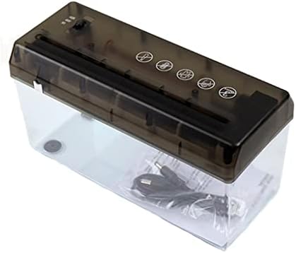 ZSEDP Mini Elektromos Aprító Hordozható Számla Dokumentum, Levél, Papír Zúzó USB-elemes