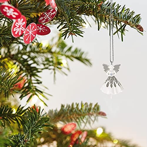 Hallmark Emlék 1.5 Miniatűr Karácsonyi Dísz 2021, Mini Hópehely Angyal, Porcelán