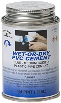 FixtureDisplays® Nedves Vagy Száraz PVC Cement (Kék) - Közepes Testű 1 pt. Minden 07080-BLACKSWAN-12PK-NPF