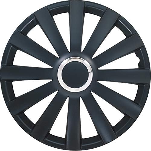 AUTO-STÍLUS Beállítása Kerék Kiterjed Spyder 13 hüvelykes Fekete + Króm Gyűrű