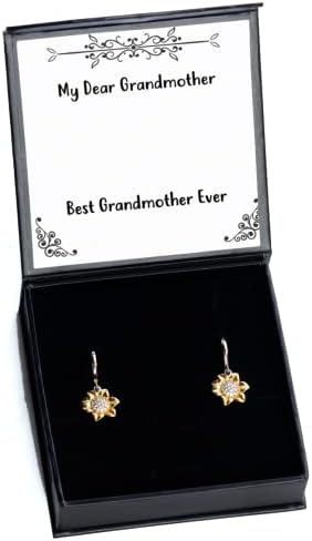 A legjobb Nagymama Soha Napraforgó Fülbevaló, Nagymama, Motivációs Ajándékok Nagymama
