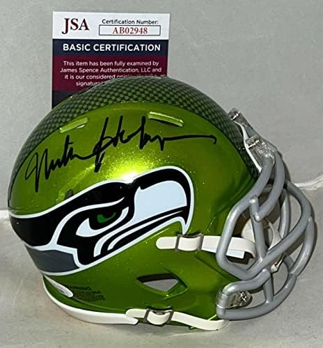 Mike Holmgren aláírt Seattle Seahawks Flash mini sisak dedikált SZÖVETSÉG - Dedikált NFL Mini Sisak