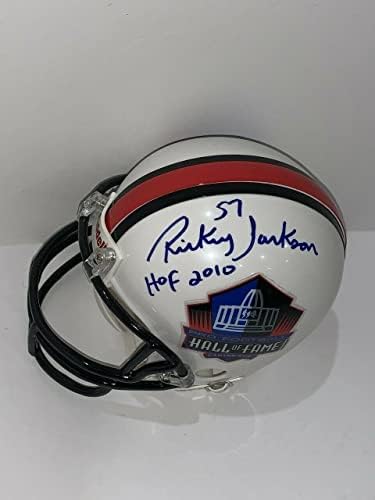 Rickey Jackson Aláírt Hall Of Fame Mini Sisak Hof 2010 Szentek 49ers - Dedikált NFL Mini Sisak