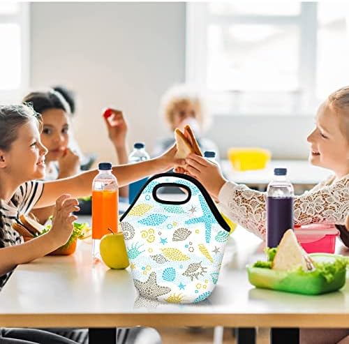 4 Db Szublimációs Üres Neoprén Ebéd Táskák DIY Újrafelhasználható Ebédet a Gyerek Hőszigetelt Tok Összecsukható