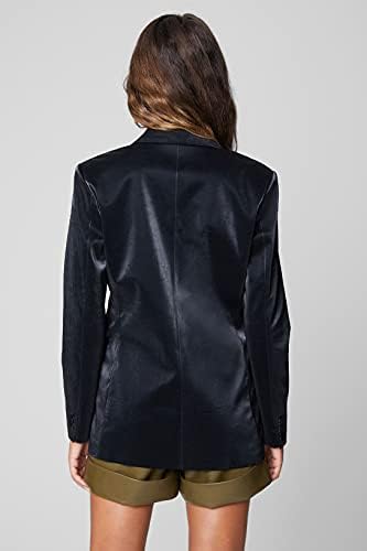 [BLANKNYC] Női Luxus Ruházat Túlméretezett Blazzer a Zseb, Kényelmes, Elegáns Kabát