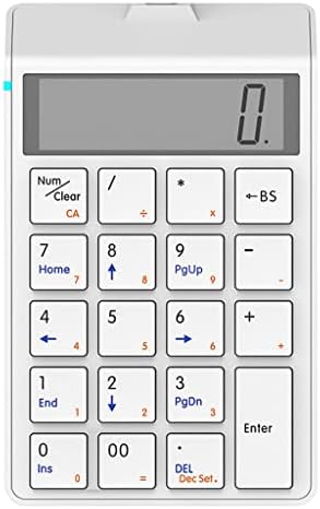 XWWDP Kalkulátor Billentyűzet USB Töltés Pénzügyi Számviteli Billentyűzet 12 Számjegyű Kijelző Billentyűzet