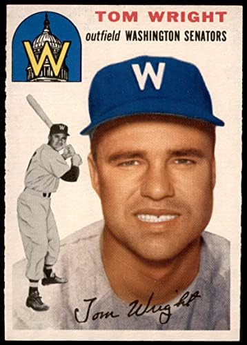 1954 Topps 140 Tom Wright Washington Senators (Baseball Kártya) EX Szenátorok