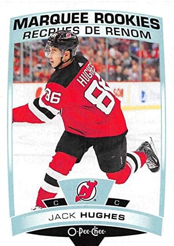2019-20 O-Pee-Chee Frissítés 611 Jack Hughes RC Újonc New Jersey Devils NHL Jégkorong Trading Card