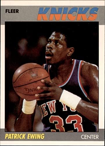 1987 Fleer 37 Patrick Ewing-New York Knicks (Kosárlabda Kártya) NM/MT Knicks-Georgetown