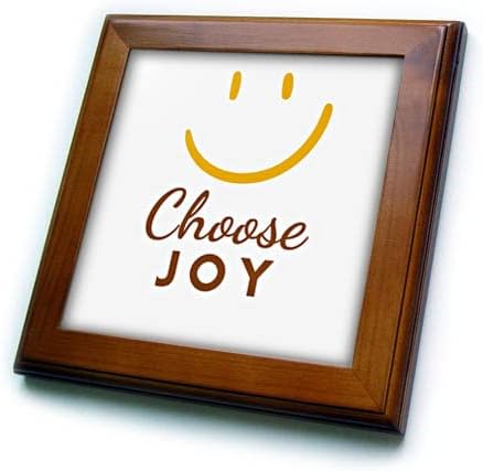 3dRose Emoji Kép Szövegét Válassza a Joy - Keretes Lapok (ft-374773-1)