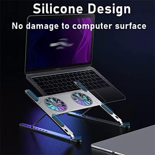 FZZDP Alumínium, Állítható Laptop Állvány Tablet Állvány Notebook Hűtő Állvány Rajongó Pad Hordozható
