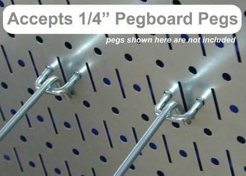 Fali Vezérlő Pegboard Szervező 4 ft. Fém Pegboard Standard Eszköz Tároló Kit & Akro-Mil 10144, 44 Fiókban